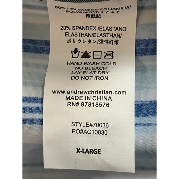 Andrew Christian Surf Stripe Bikini XL Extra Large - Picture 6 of 7